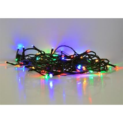 Guirnalda LED exterior 100 LEDs/8 funciones IP44 13 m multicolor
