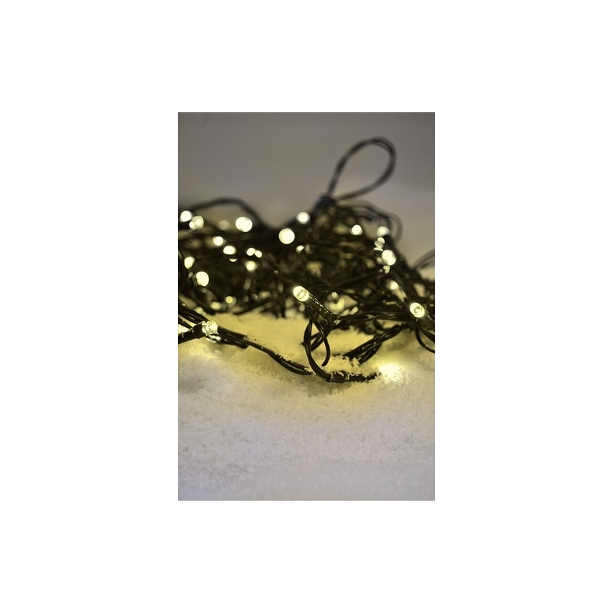 Cadena de luces navideñas LED exterior 100xLED /230V IP44 10m blanco cálido