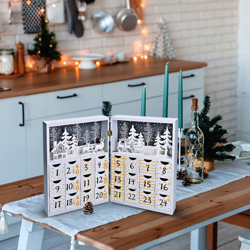 Calendario de Adviento LED/2xAAA