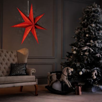 Estrella LED para decoración navideña, 60 cm, LED/2xAA