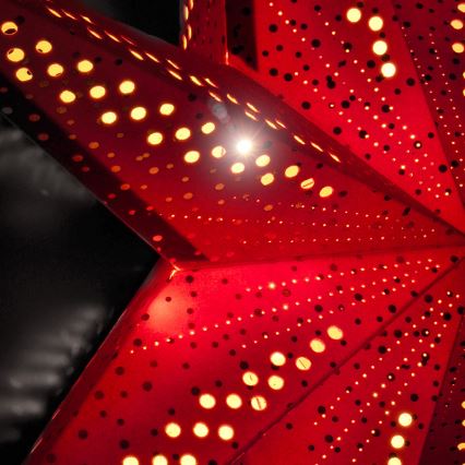 Estrella LED para decoración navideña, 60 cm, LED/2xAA