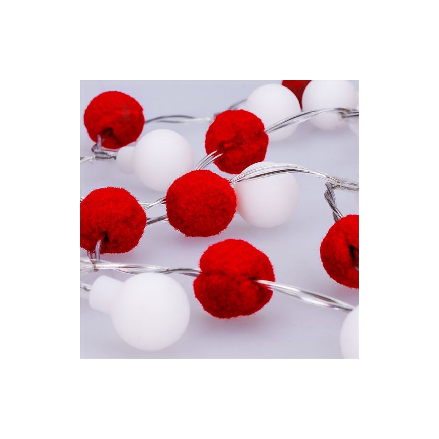 Guirnalda de Navidad LED 20xLED/2xAA 1,8 m blanco cálido