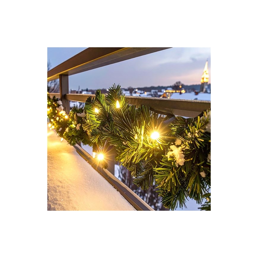 Decoración navideña LED para exterior GIRLANDA 80xLED/3xAA 500 cm IP44