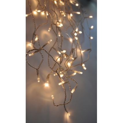 LED Cortina de luces navideñas para exterior 120xLED/230V 3 m IP44