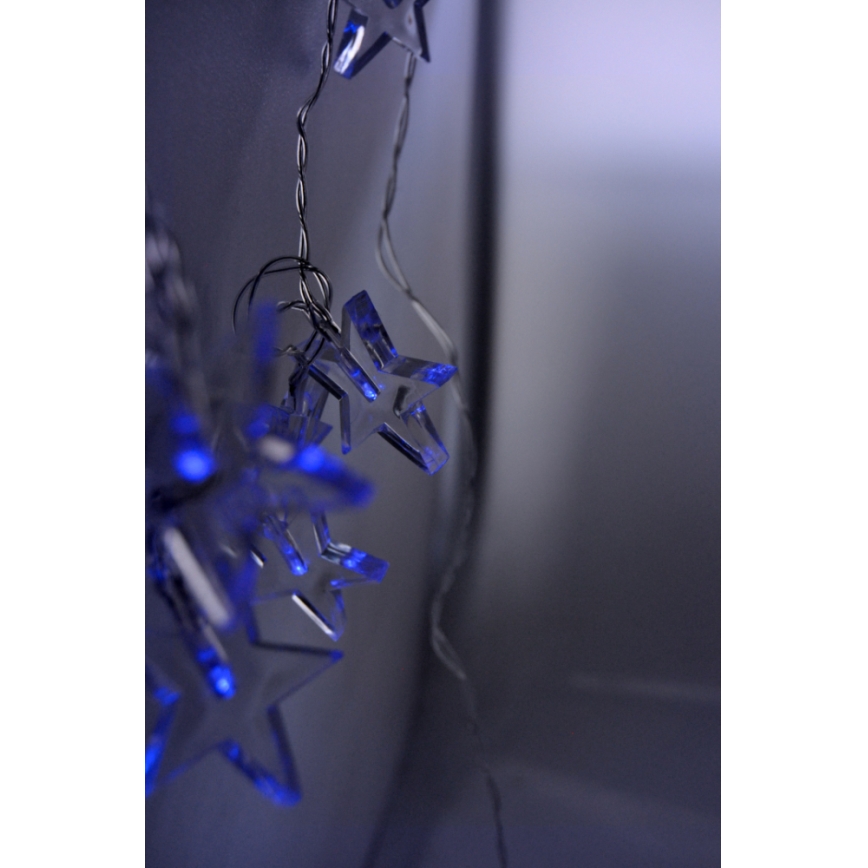 Cadena de luces LED navideña 10xLED/2xAA 2,5m azul