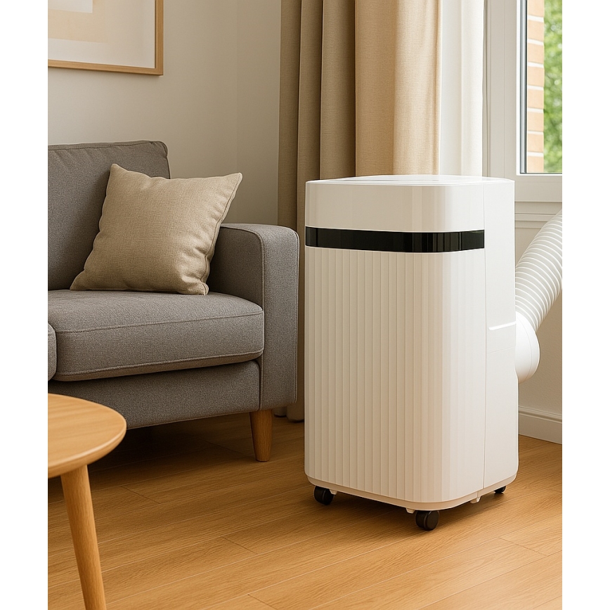 Solight DAC-12000 - Aire acondicionado móvil inteligente 1340W/230V 12000BTU Wi-Fi Tuya + CR