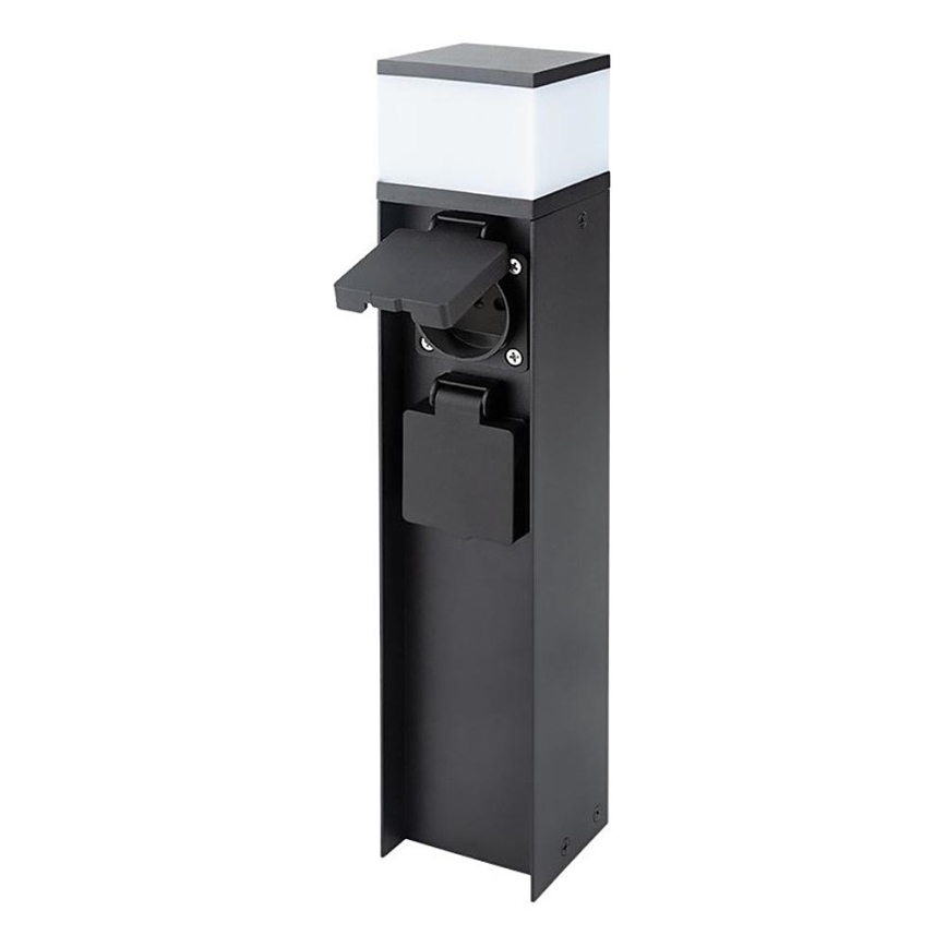 Lámpara exterior con 2 tomas, 1xG9/11W/230V, IP44, negra