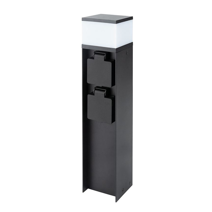 Lámpara exterior con 2 tomas, 1xG9/11W/230V, IP44, negra