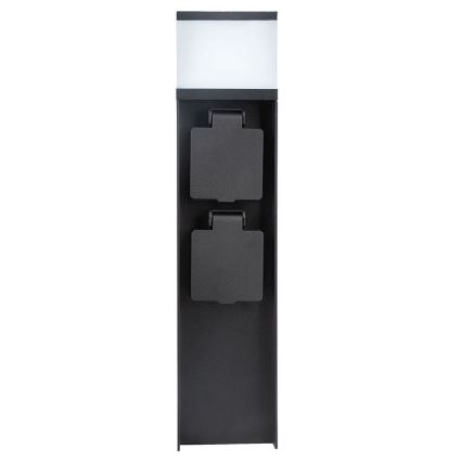 Lámpara exterior con 2 tomas, 1xG9/11W/230V, IP44, negra