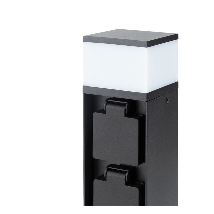 Lámpara exterior con 2 tomas, 1xG9/11W/230V, IP44, negra