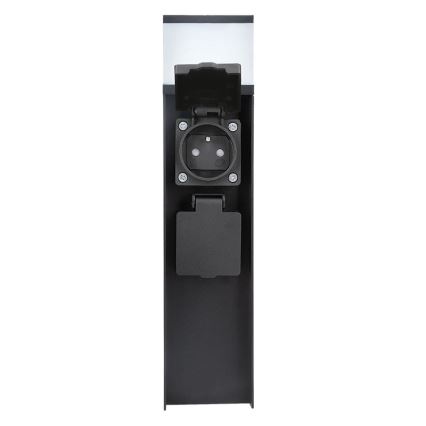 Lámpara exterior con 2 tomas, 1xG9/11W/230V, IP44, negra