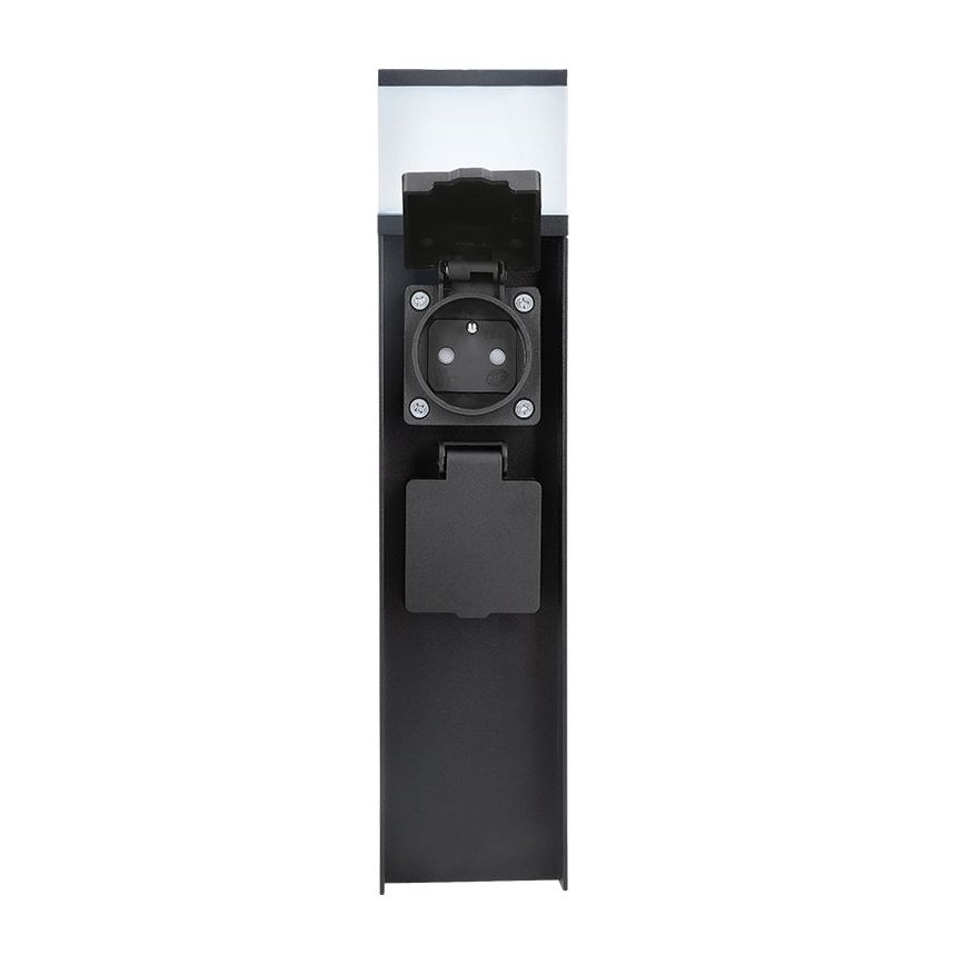 Lámpara exterior con 2 tomas, 1xG9/11W/230V, IP44, negra