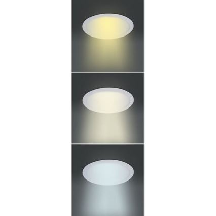 Downlight empotrado LED/6W/230V 3000/4000/6000K diámetro 12 cm blanco