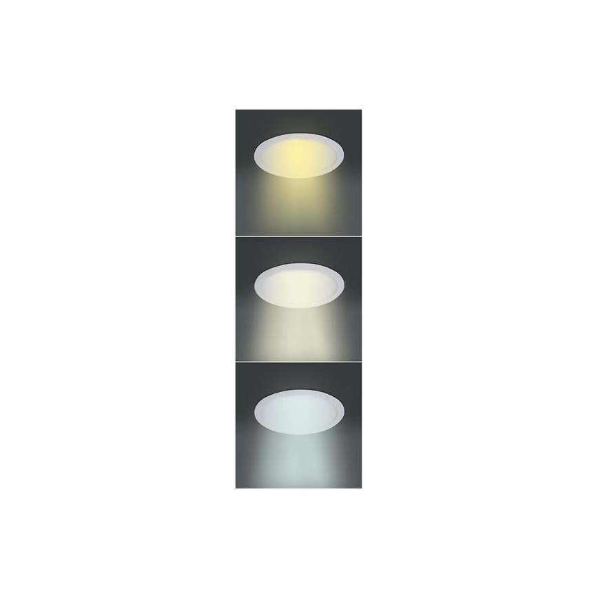 Downlight empotrado LED/6W/230V 3000/4000/6000K diámetro 12 cm blanco