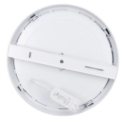 LED panel de superficie/empotrable 2 en 1 24W/230V 3000/4000/6000K Ø 30 cm IP54 plateado