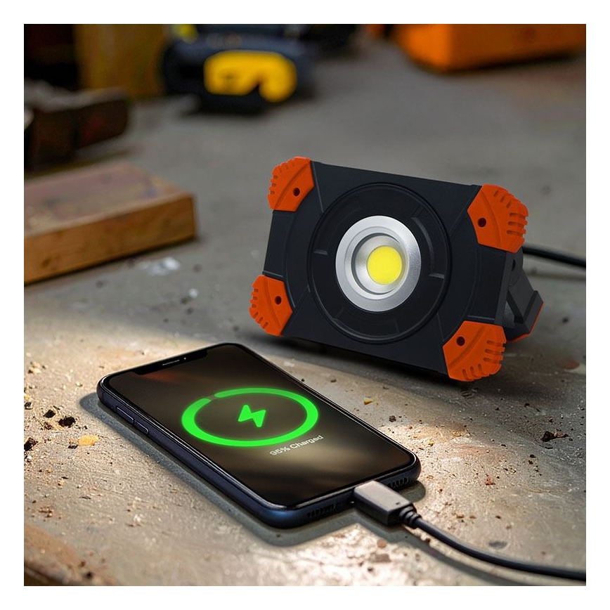 Reflector recargable LED/10W/3,7V 4400 mAh