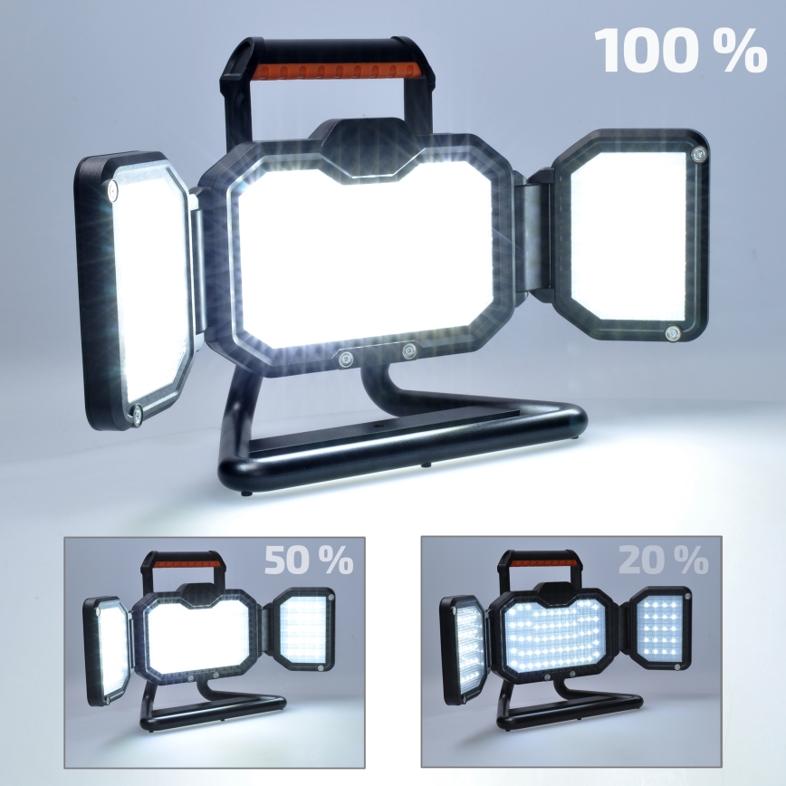 Proyector LED recargable y regulable LED/50W/12000mAh 4000K IP54