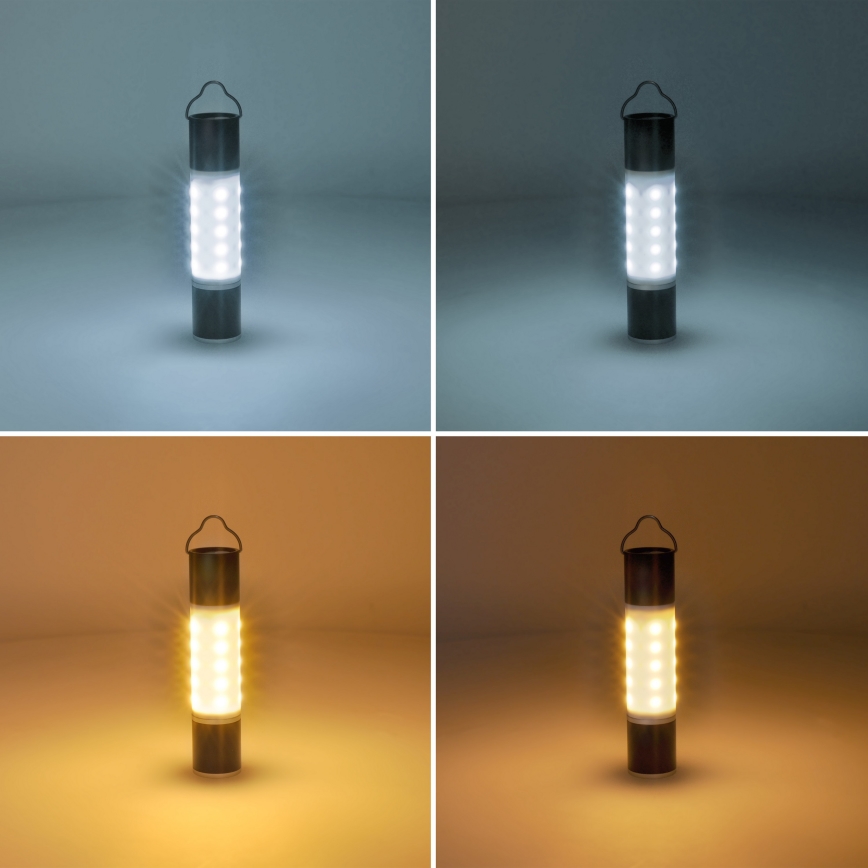 LED Linterna de camping recargable con función de power bank LED/1500 mAh 3,7V IP44