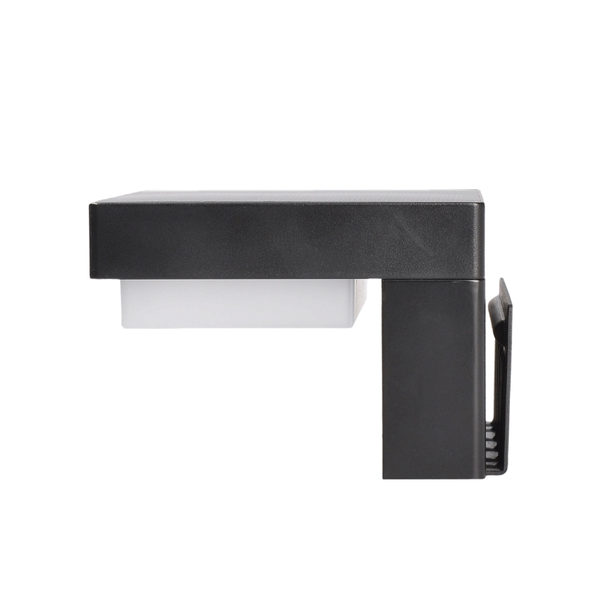 Lámpara solar de pared LED con sensor de movimiento y crepúsculo PALERMO LED/5W/3,7V 2000 mAh IP54 negra