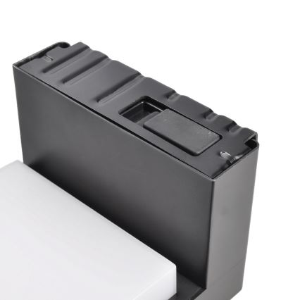 Lámpara solar de pared LED con sensor de movimiento y crepúsculo PALERMO LED/5W/3,7V 2000 mAh IP54 negra