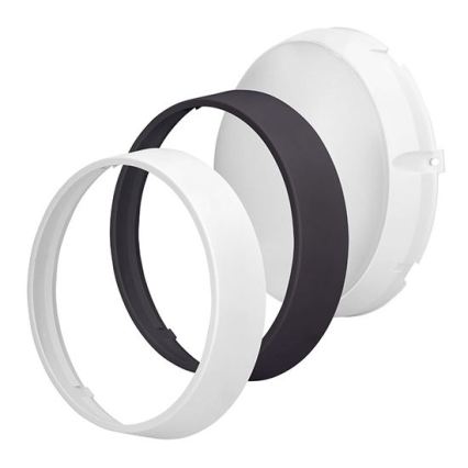 Aplique LED de pared exterior 2 en 1 LED/20W/230V 3000/4000/6500K IP65 Ø 22 cm