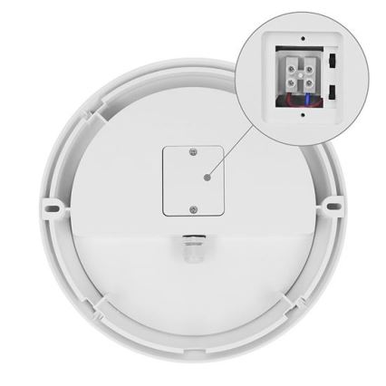 Aplique LED de pared exterior 2 en 1 LED/20W/230V 3000/4000/6500K IP65 Ø 22 cm