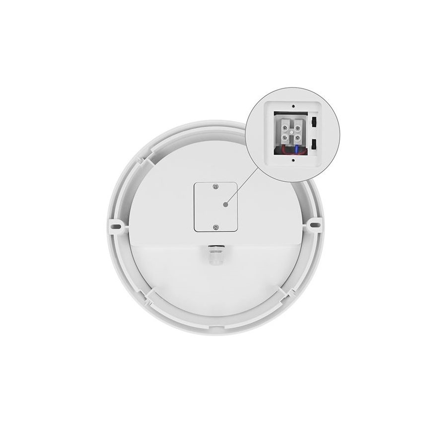Aplique LED de pared exterior 2 en 1 LED/20W/230V 3000/4000/6500K IP65 Ø 22 cm