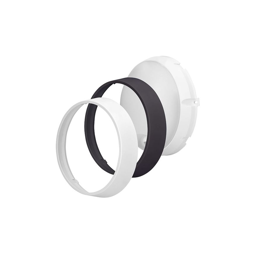 Aplique de pared LED para exterior con sensor 2 en 1, 20 W, 230 V, 3000/4000/6500 K, IP65, diámetro 22 cm