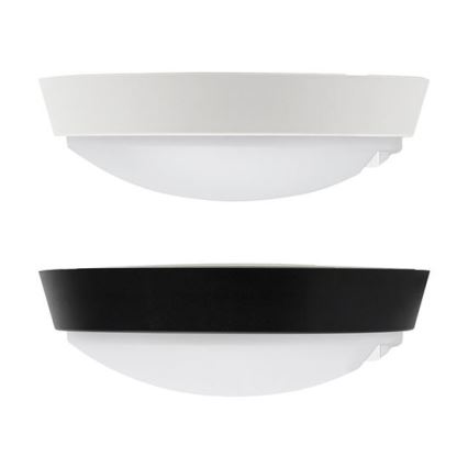 Aplique de pared LED para exterior con sensor 2 en 1, 20 W, 230 V, 3000/4000/6500 K, IP65, diámetro 22 cm