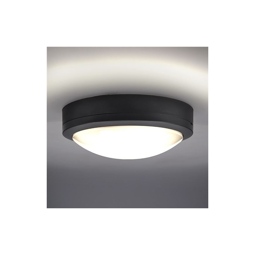 Plafón LED de exterior SIENA LED/20W/230V IP54 diá. 23 cm antracita