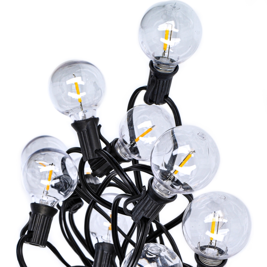 Guirnalda LED decorativa para exterior GIRLANDA 25xE12 20m IP44 blanco cálido