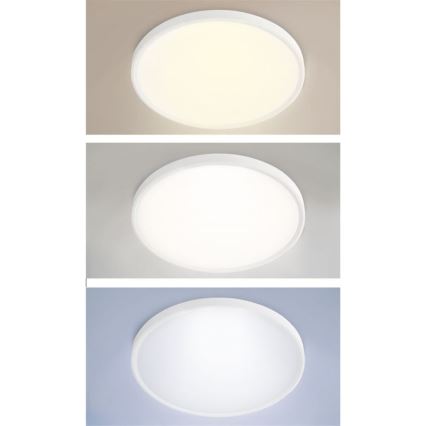 Luminaria LED regulable para techo, de montaje superficial o colgante 40W/230V 3000-6500K + mando a distancia