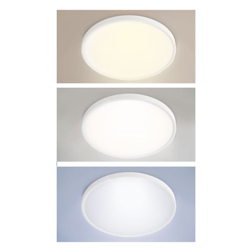 Luminaria LED regulable para techo, de montaje superficial o colgante 40W/230V 3000-6500K + mando a distancia