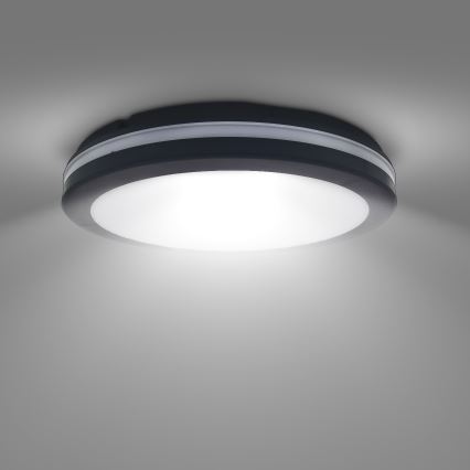 Plafón LED de exterior regulable LED/36W/40W/44W/230V 3000/4000/6500K IP65 negro