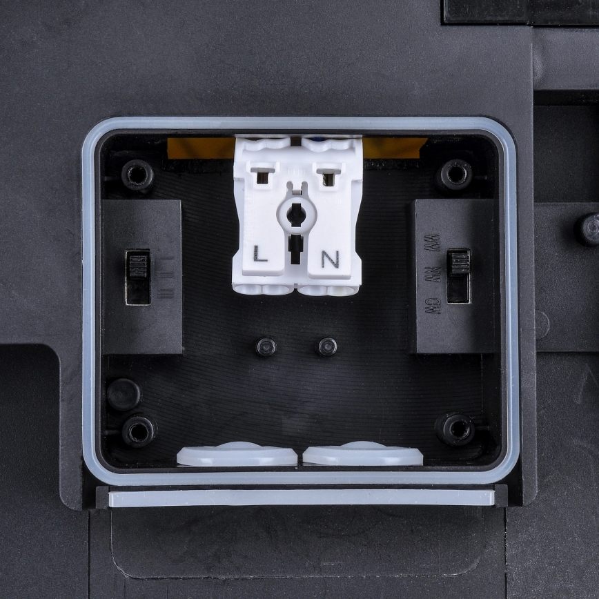 Plafón LED de exterior regulable LED/36W/40W/44W/230V 3000/4000/6500K IP65 negro