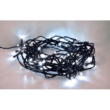 Cadena de luces navideñas LED exterior 100xLED /230V IP44 10m blanco frío