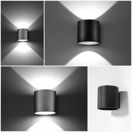 Foco de pared ORBIS 1 1xG9/40W/230V negro