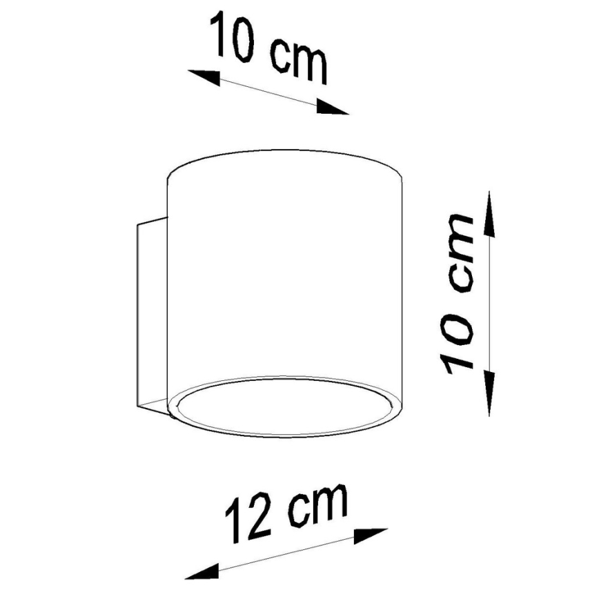 Foco de pared ORBIS 1 1xG9/40W/230V blanco