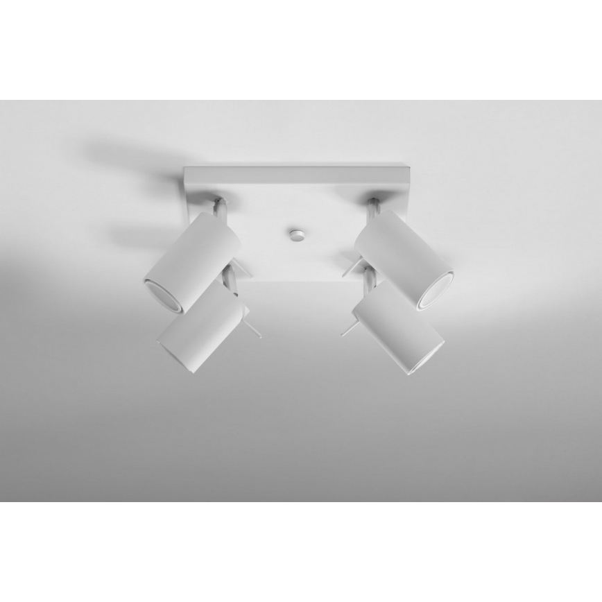 Foco RING 4 4xGU10/10W/230V blanco