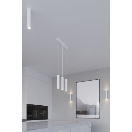 Lámpara colgante LAGOS 1 1xGU10/10W/230V blanco