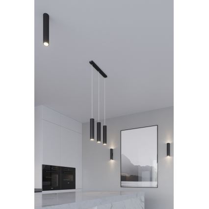 Aplique LAGOS 2 2xGU10/10W/230V negro