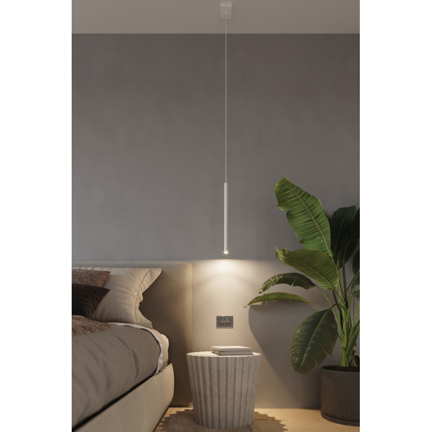 Lámpara colgante PASTELO 3xG9/8W/230V blanco