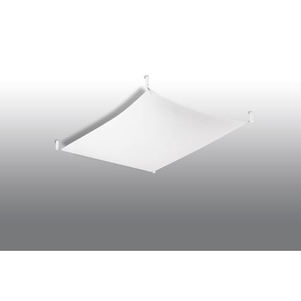 Luminaria de techo LED LUNA 2xG13/8,5W/230V 80x105 cm blanca