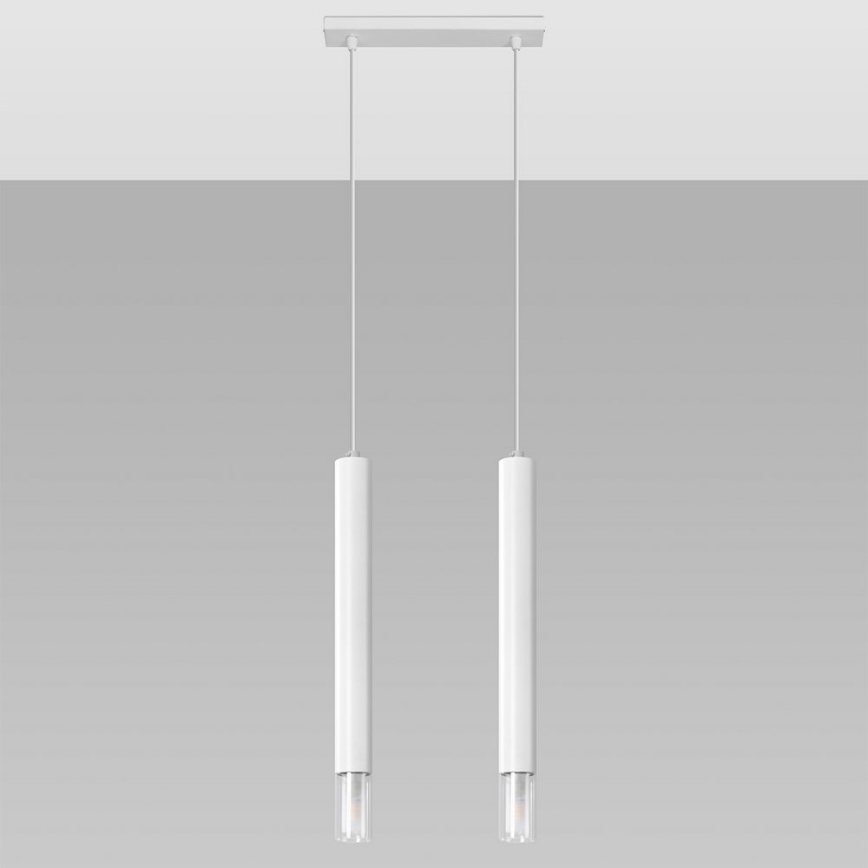 Lámpara colgante VIZIER 2xG9/40W/230V blanco