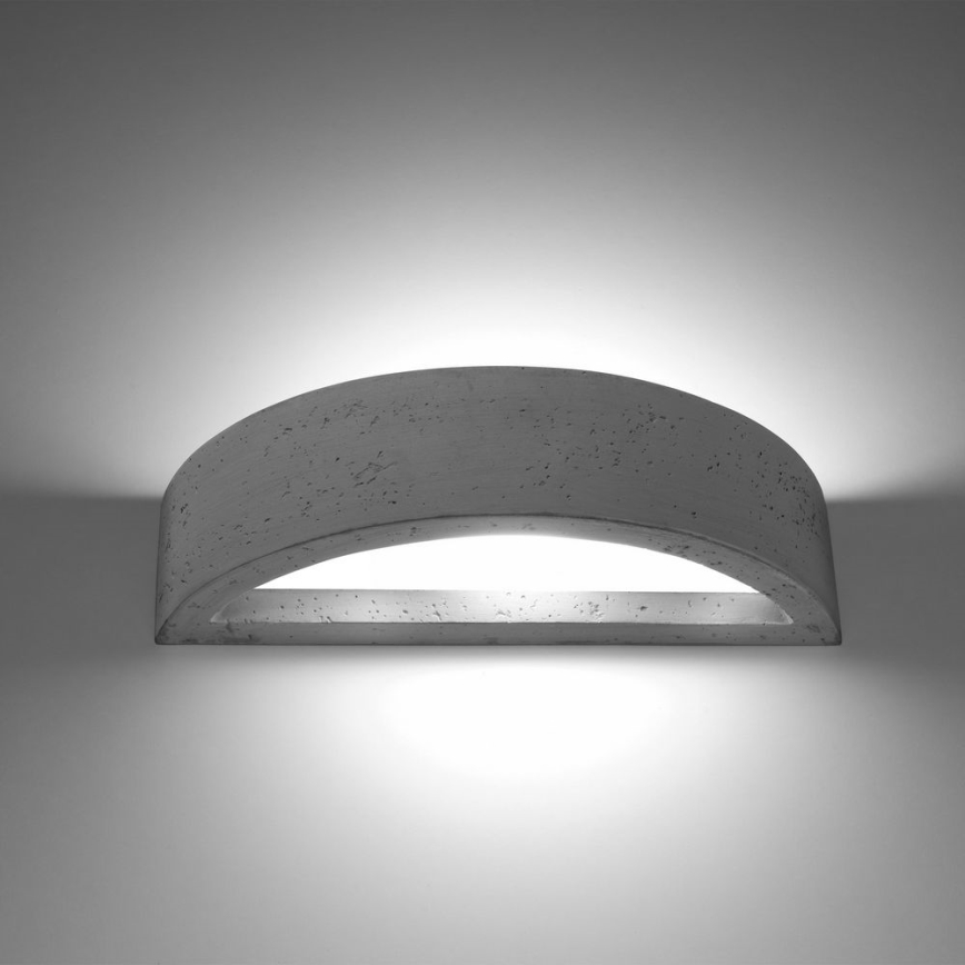 Aplique ATENA 1xE27/60W/230V concreto