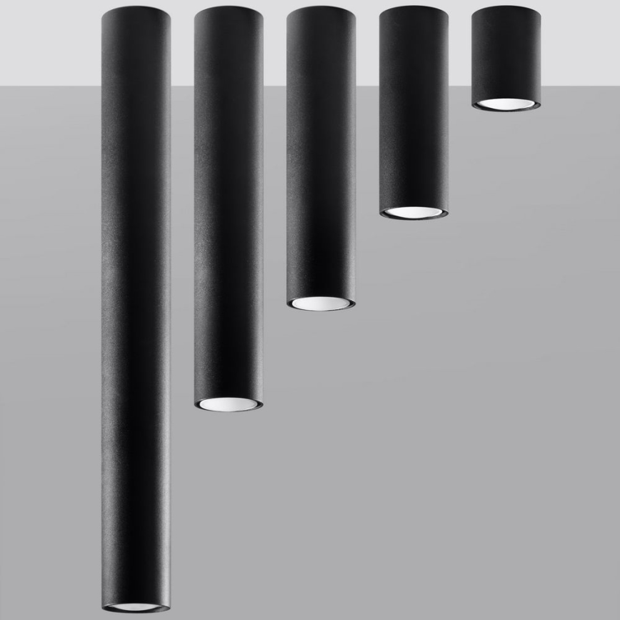Foco LAGOS 1xGU10/10W/230V 20 cm negro