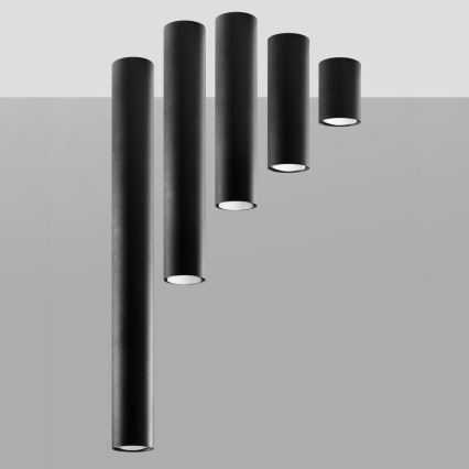 Foco LAGOS 1xGU10/10W/230V 20 cm negro