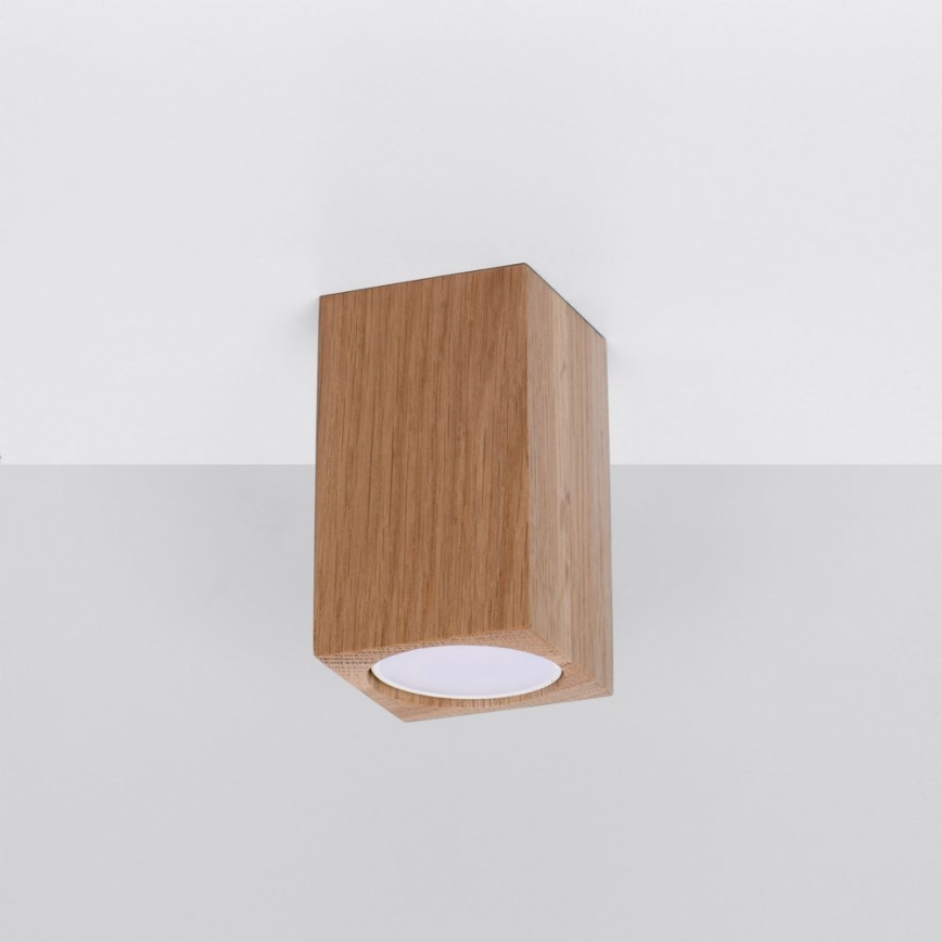 Foco KEKE 1xGU10/40W/230V 10 cm roble