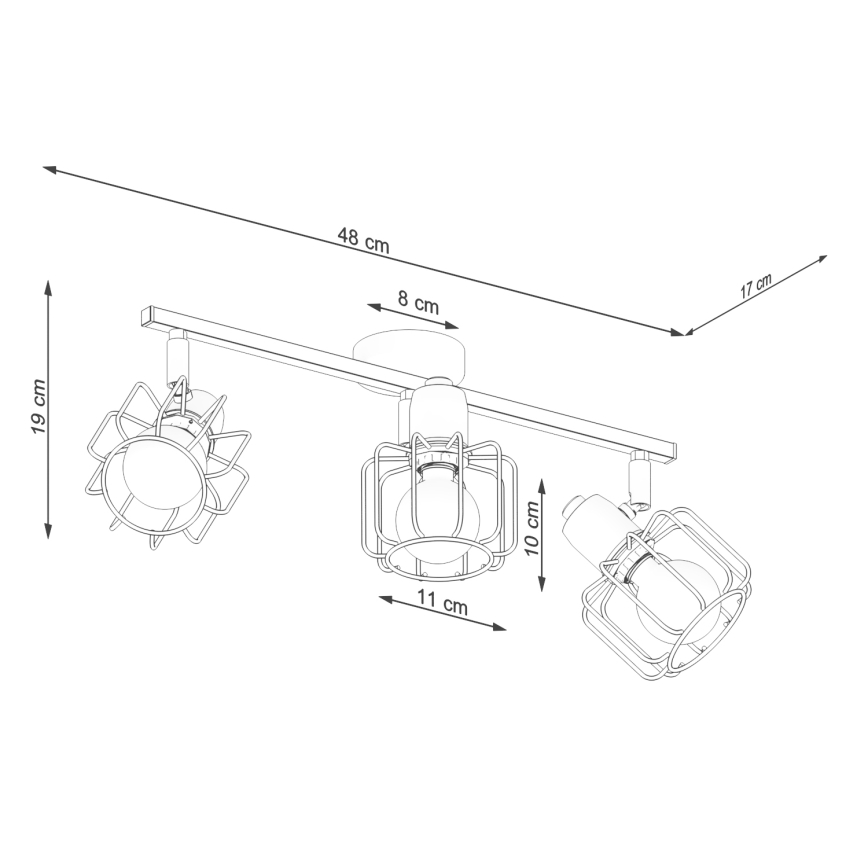 Foco empotrable BELUCI 3xE14/40W/230V blanco