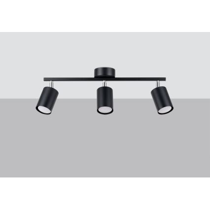 Foco empotrable LEMMI 3xGU10/40W/230V negro